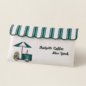 Ralph Lauren Ralph's Coffee Zipper Pouch Bag NWT